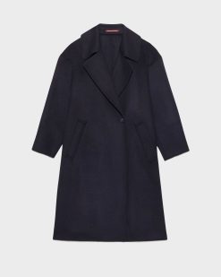 Vestes / Manteaux | Comptoir des Cotonniers Manteau Double Face Laine Et Cachemire Navy