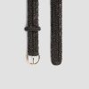 Accessoires | Comptoir des Cotonniers Ceinture Fine Tress E En Raphia Black