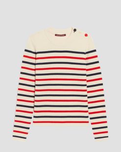 Maille | Comptoir des Cotonniers Maddy - Pull Marin En Laine M Rinos St Tricolore