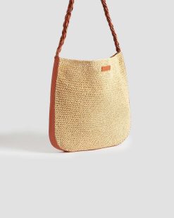 Accessoires | Comptoir des Cotonniers Sac Bandouli Re En Raphia Natural