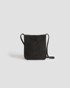 Accessoires | Comptoir des Cotonniers Petit Sac Bandouli Re En Raphia Black