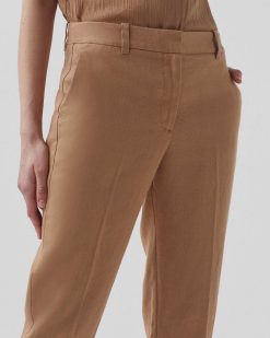 Pantalons | Comptoir des Cotonniers Marguerite - Pantalon Cigarette En Lin Tiger Eye