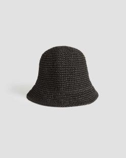 Accessoires | Comptoir des Cotonniers Chapeau En Raphia Black