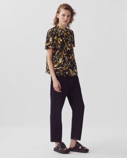 Tops / Blouses / Chemises | Comptoir des Cotonniers Blouse Fluide Manches Courtes Delicate Fl