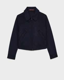 Vestes / Manteaux | Comptoir des Cotonniers Blouson Court En Laine M Lang E Navy