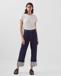 Jeans | Comptoir des Cotonniers Ava - Jean Straight Selvedge Denim Brut