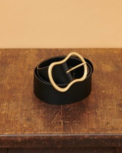 Accessoires | Comptoir des Cotonniers Ceinture Large En Cuir Black