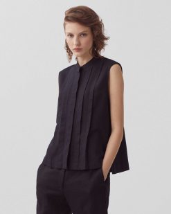 Tops / Blouses / Chemises | Comptoir des Cotonniers Blouse Sans Manches Black Beauty