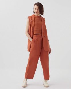 Pantalons | Comptoir des Cotonniers Peggy - Pantalon Carrot Amber Brown