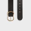 Accessoires | Comptoir des Cotonniers Ceinture Large En Cuir Black