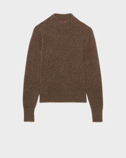 Maille | Comptoir des Cotonniers Pull Col Montant En Cachemire Light Brown Knit