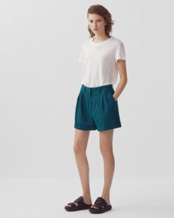 Jupes / Shorts | Comptoir des Cotonniers Short En Coton Gulf Coast Blue