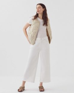 Jeans | Comptoir des Cotonniers Emy - Jean Cropped Wide Leg White