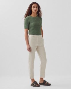 Pantalons | Comptoir des Cotonniers Marguerite - Pantalon Cigarette Beige Natural