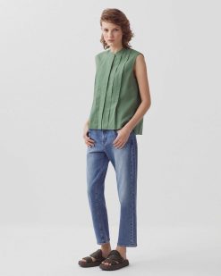 Tops / Blouses / Chemises | Comptoir des Cotonniers Blouse Sans Manches Dark Ivy