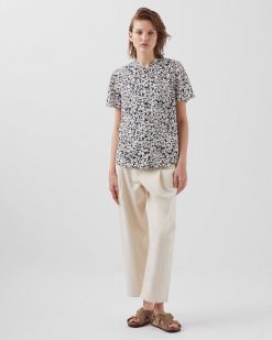 Tops / Blouses / Chemises | Comptoir des Cotonniers Blouse Fluide Manches Courtes Petal Blue