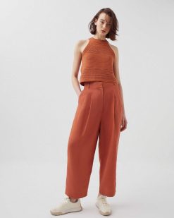 Pantalons | Comptoir des Cotonniers Peggy - Pantalon Carrot Amber Brown