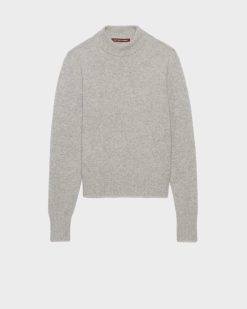 Maille | Comptoir des Cotonniers Pull Col Montant En Cachemire Light Grey Knit