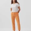 Pantalons | Comptoir des Cotonniers Marguerite - Pantalon Cigarette En Lin Apricot Tan